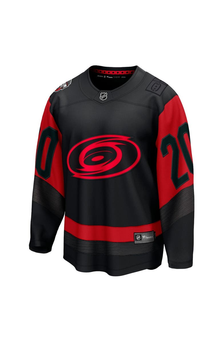 FANATICS Men's Fanatics Branded Sebastian Aho Black Carolina Hurricanes 2023 NHL Stadium Series Breakaway Player Jersey, Alternate, color, 