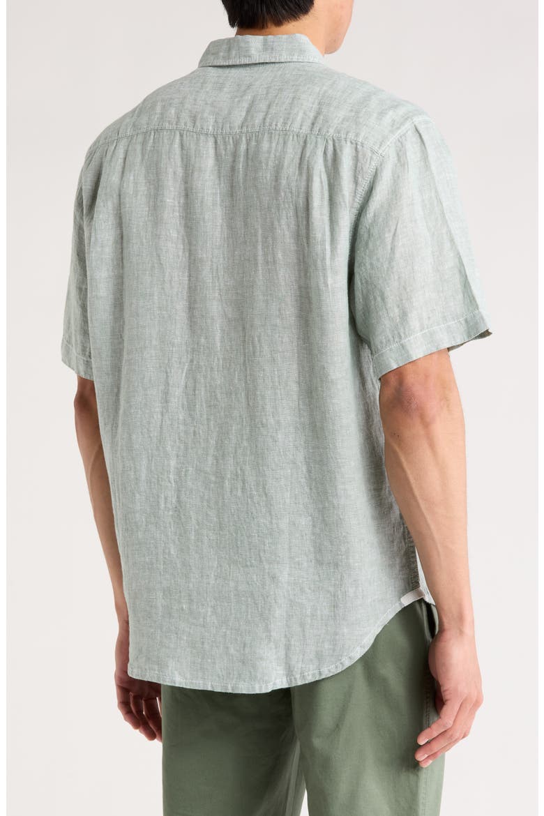 Party Breezer Short Sleeve Woven Shirt, Alternate, color, HEDGE GREEN