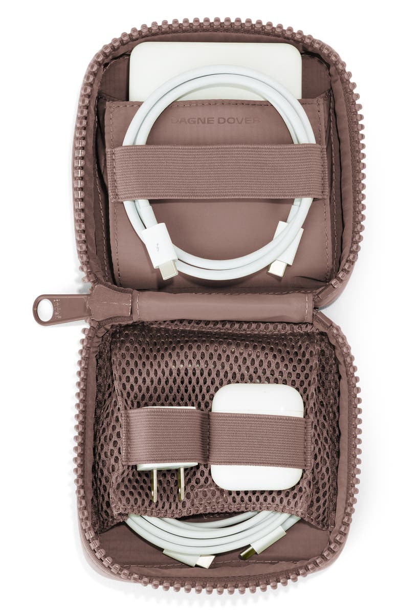 Dagne Dover Arlo Small Tech Organizer, Alternate, color, Dune