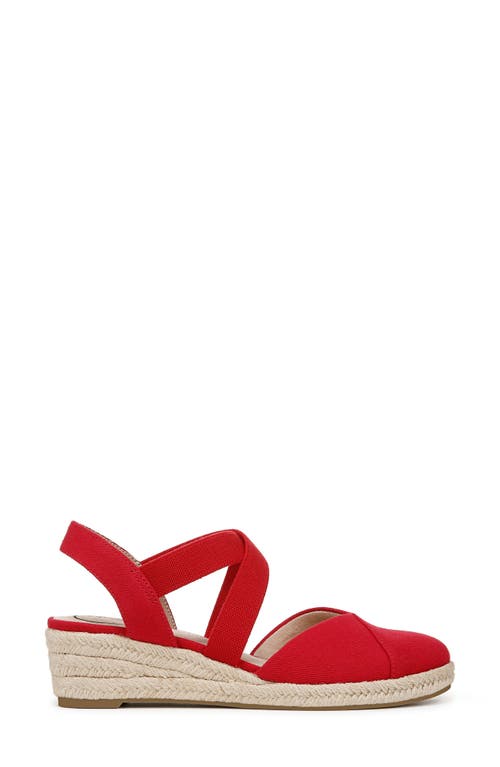 LIFESTRIDE LIFESTRIDE KIMBALL SLINGBACK ESPADRILLE PLATFORM WEDGE