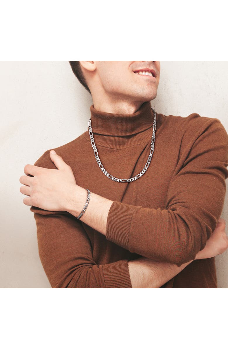 DELMAR Figaro Chain Bracelet & Necklace Set, Alternate, color,