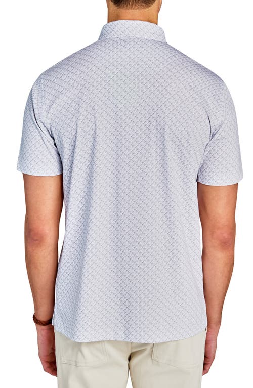 Brooklyn Brigade Geo Short Sleeve Polo In White
