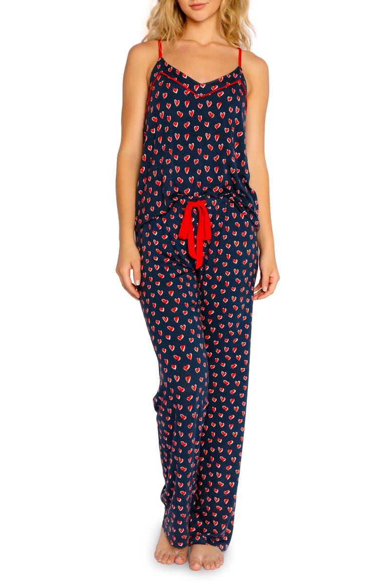 PJ Salvage Love You More Jersey Pajamas, Main, color,
