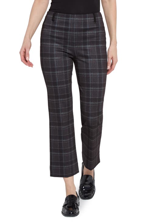 Plaid Baby Boot Ankle Pants