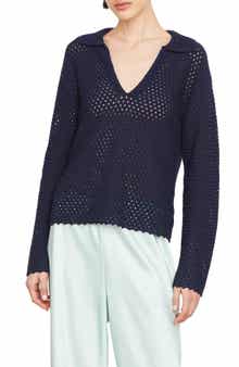 Vince Baja Textured Cotton Sweater