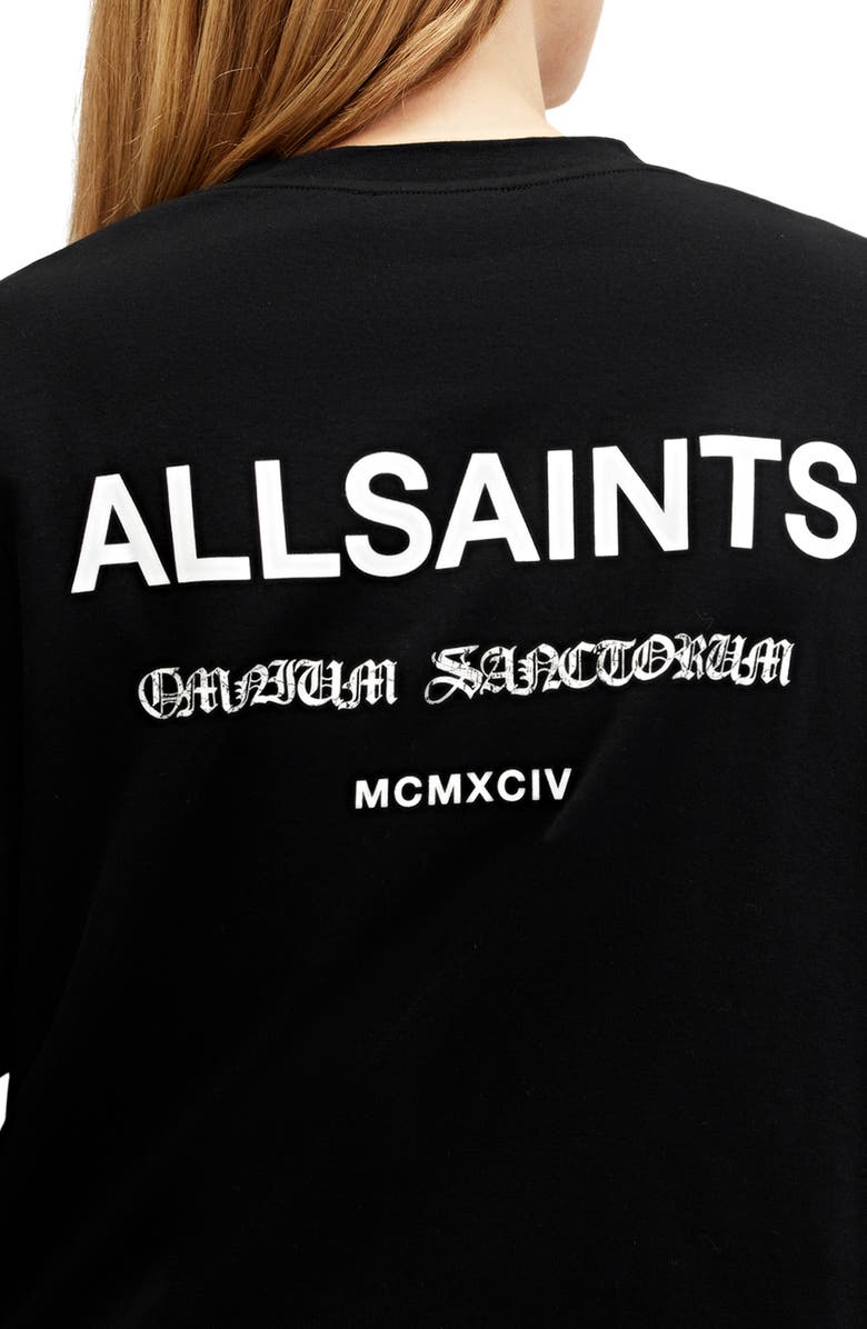 AllSaints Omnium Lisa Cotton Graphic T-Shirt, Alternate, color,
