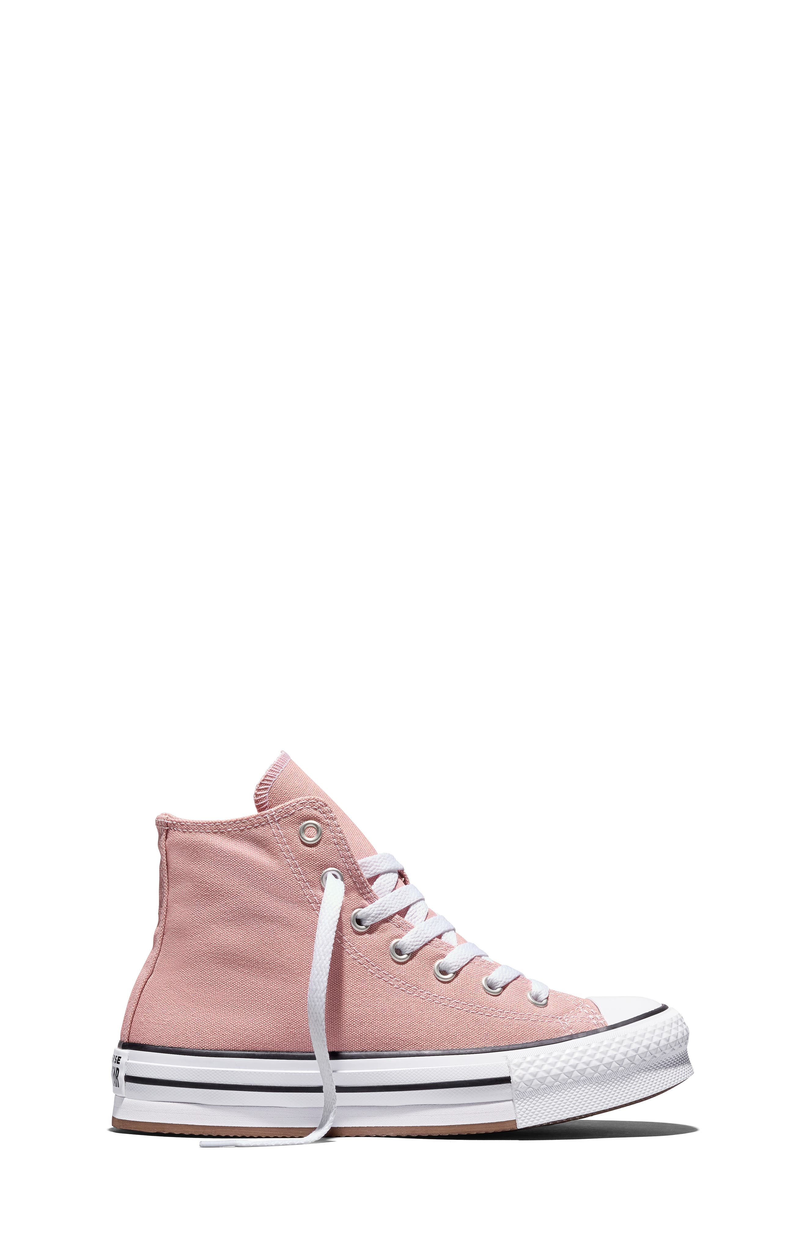 Kids' Chuck Taylor All Star Lift High Top Sneaker, Alternate, color, PETAL PIT/ WHITE/ BLACK