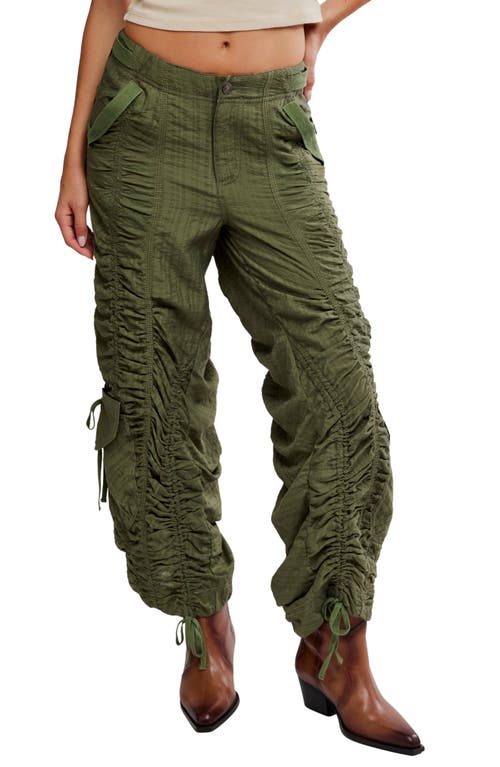 Free People Scorpio Ruched Pants In Green