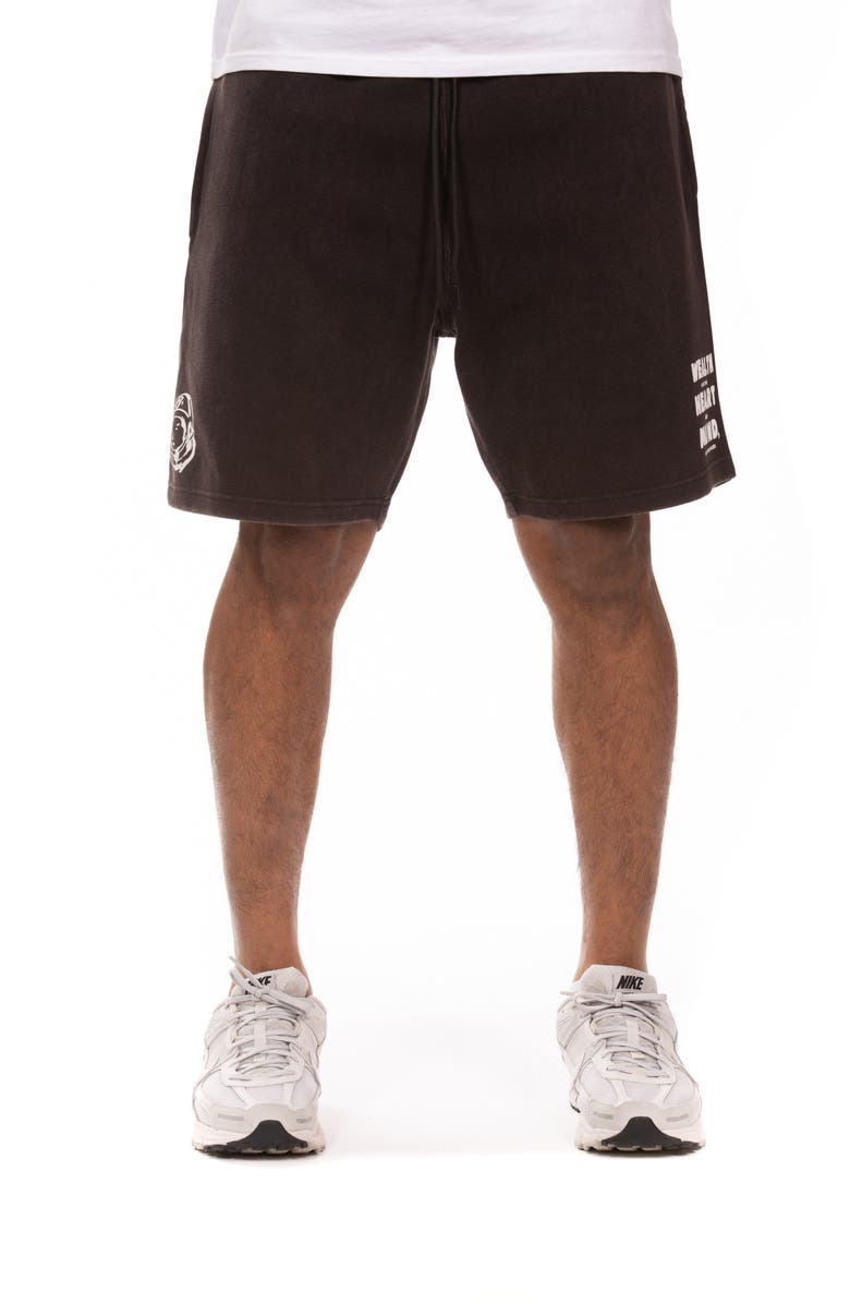 Billionaire Boys Club BB Helmet Cotton Fleece Sweat Shorts, Main, color, Black