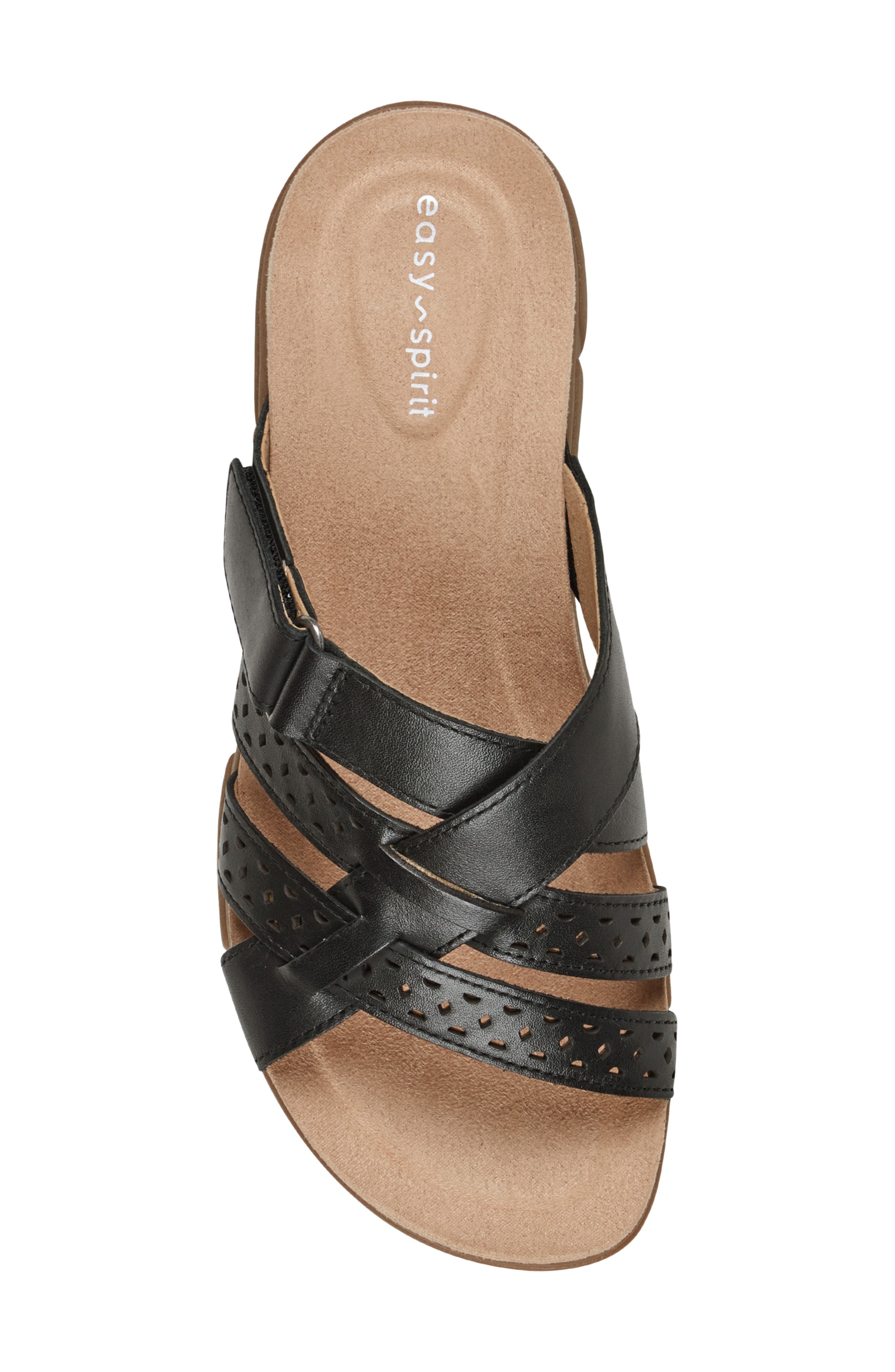 Easy Spirit Melinna Slide Sandal, Alternate, color, Black