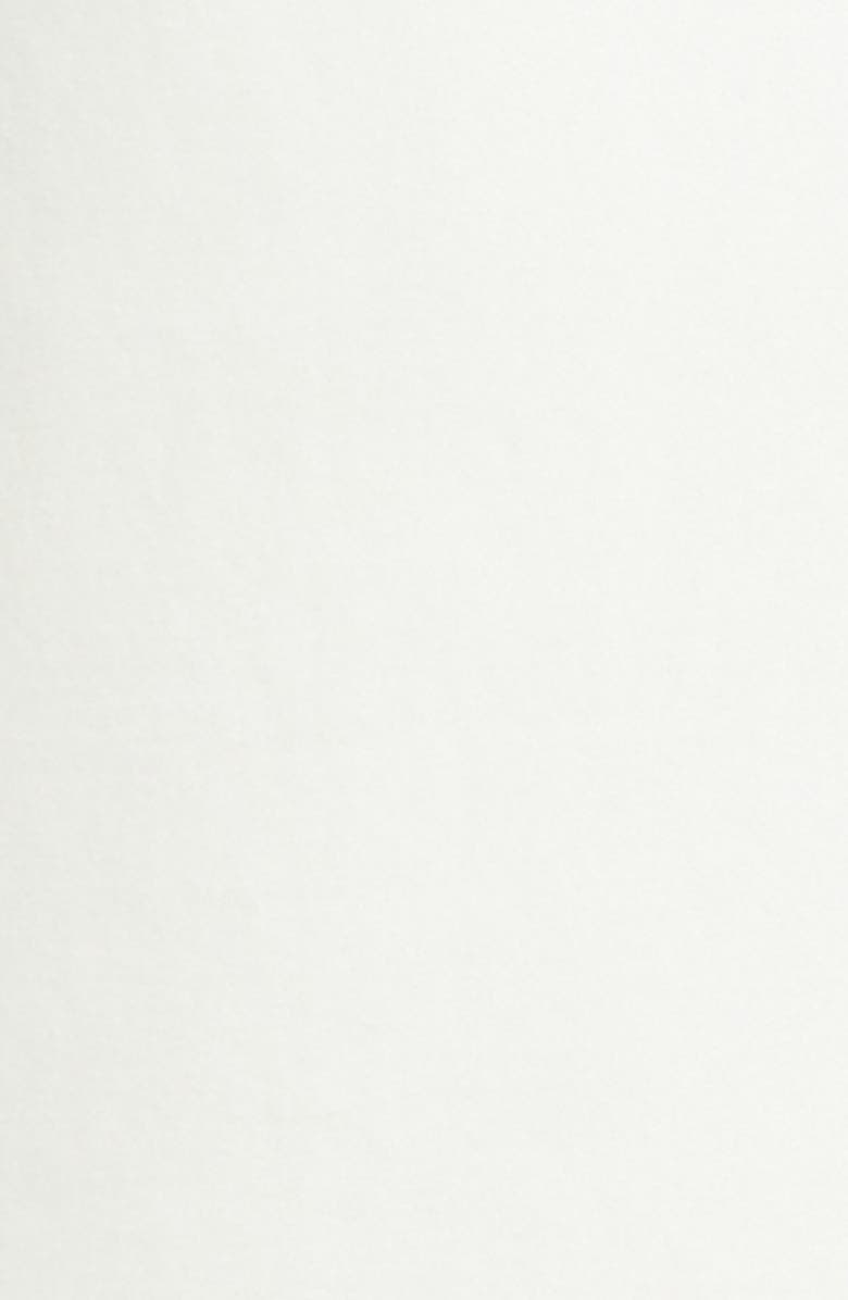 Emporio Armani Vanilla Mixed Media Cotton Blend Double Jersey Dress, Alternate, color, Ivory