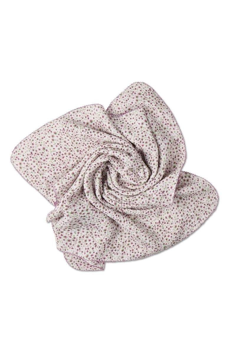 MiniMoi Luna Cotton Swaddle Blanket, Alternate, color, Winter White