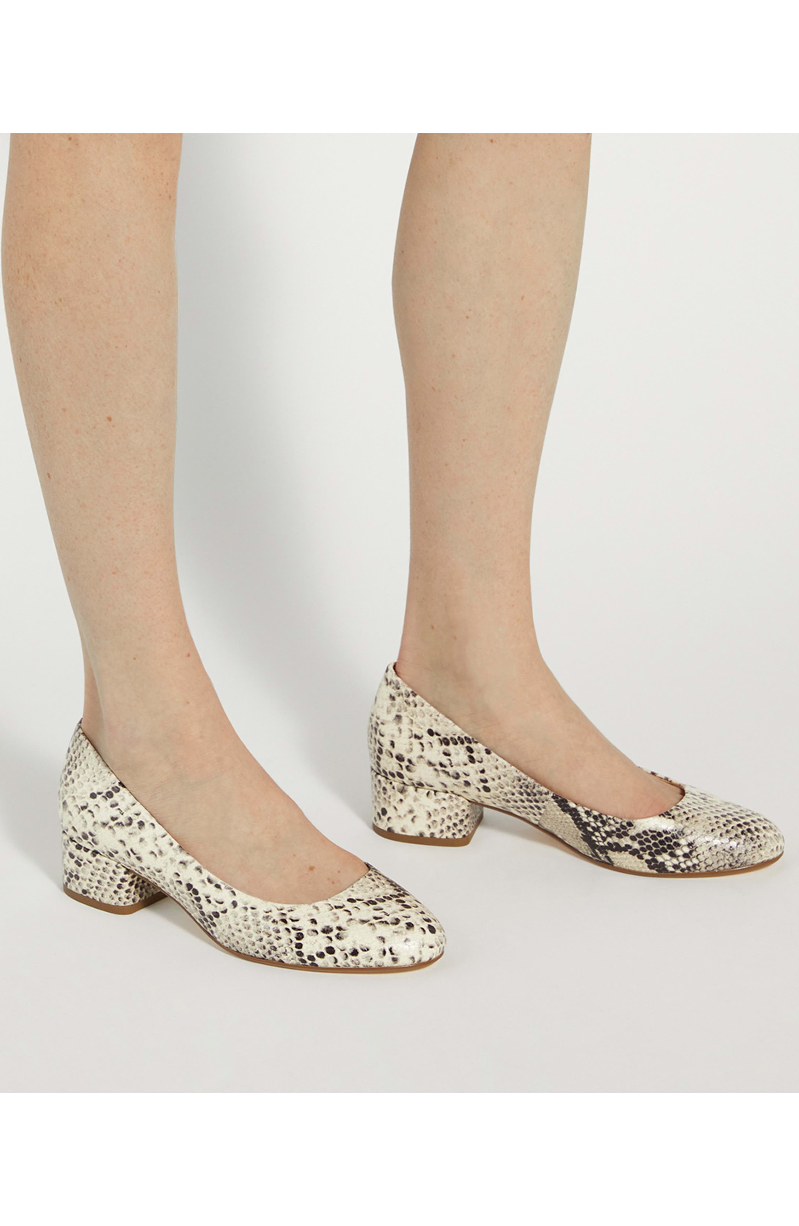 Dune London Bracket Pump, Alternate, color, Reptile