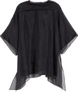 Brandon Maxwell Cali Silk Organza Top