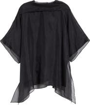 Brandon Maxwell Cali Silk Organza Top