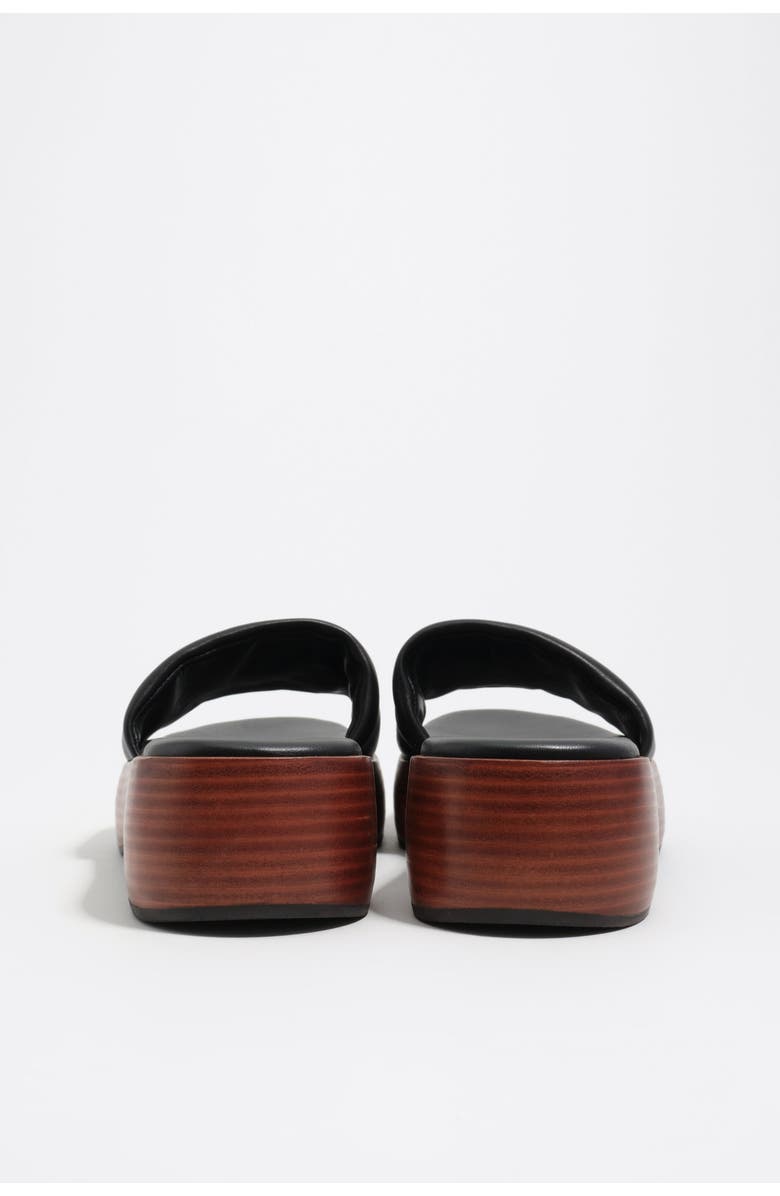 Bimba y Lola Leather Platform Sandals, Alternate, color, Black