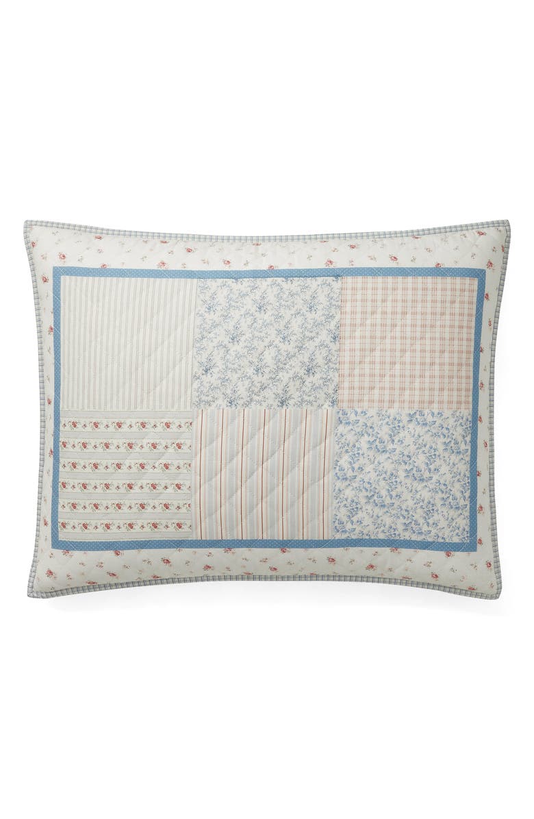 Lauren Ralph Lauren Marissa Quilted Cotton Sham, Main, color, True Cream Multi