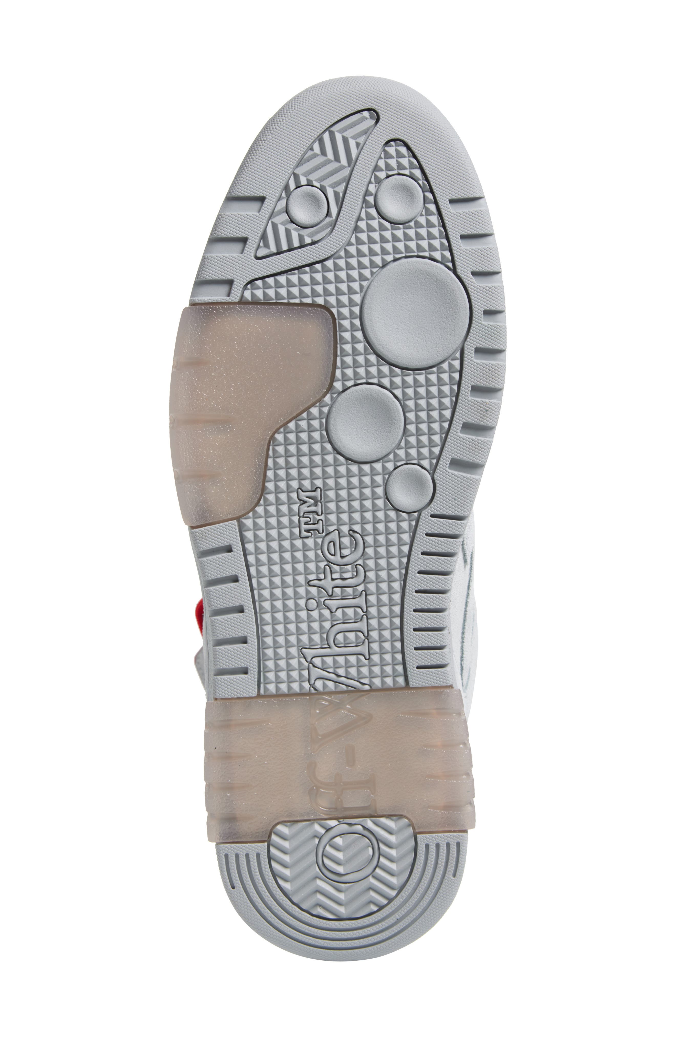 Off-White Out of Office Low Top Sneaker, Alternate, color, Light Blue - Brick Red