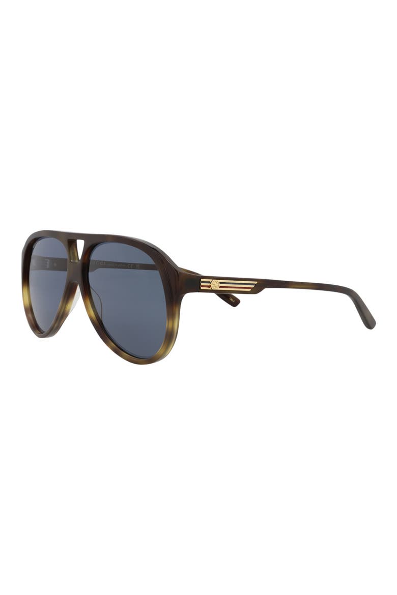 59mm Aviator Sunglasses, Alternate, color, HAVANA HAVANA BLUE