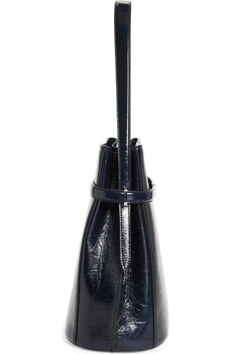 TOTEME Belted Leather Bucket Shoulder Bag, Alternate, color,