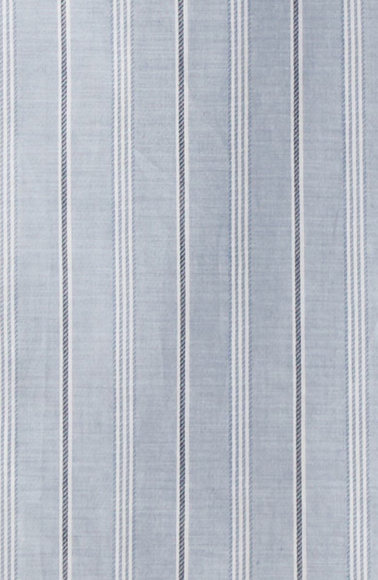 Maison Margiela Stripe Cotton Button-Up Shirt, Alternate, color, Blue