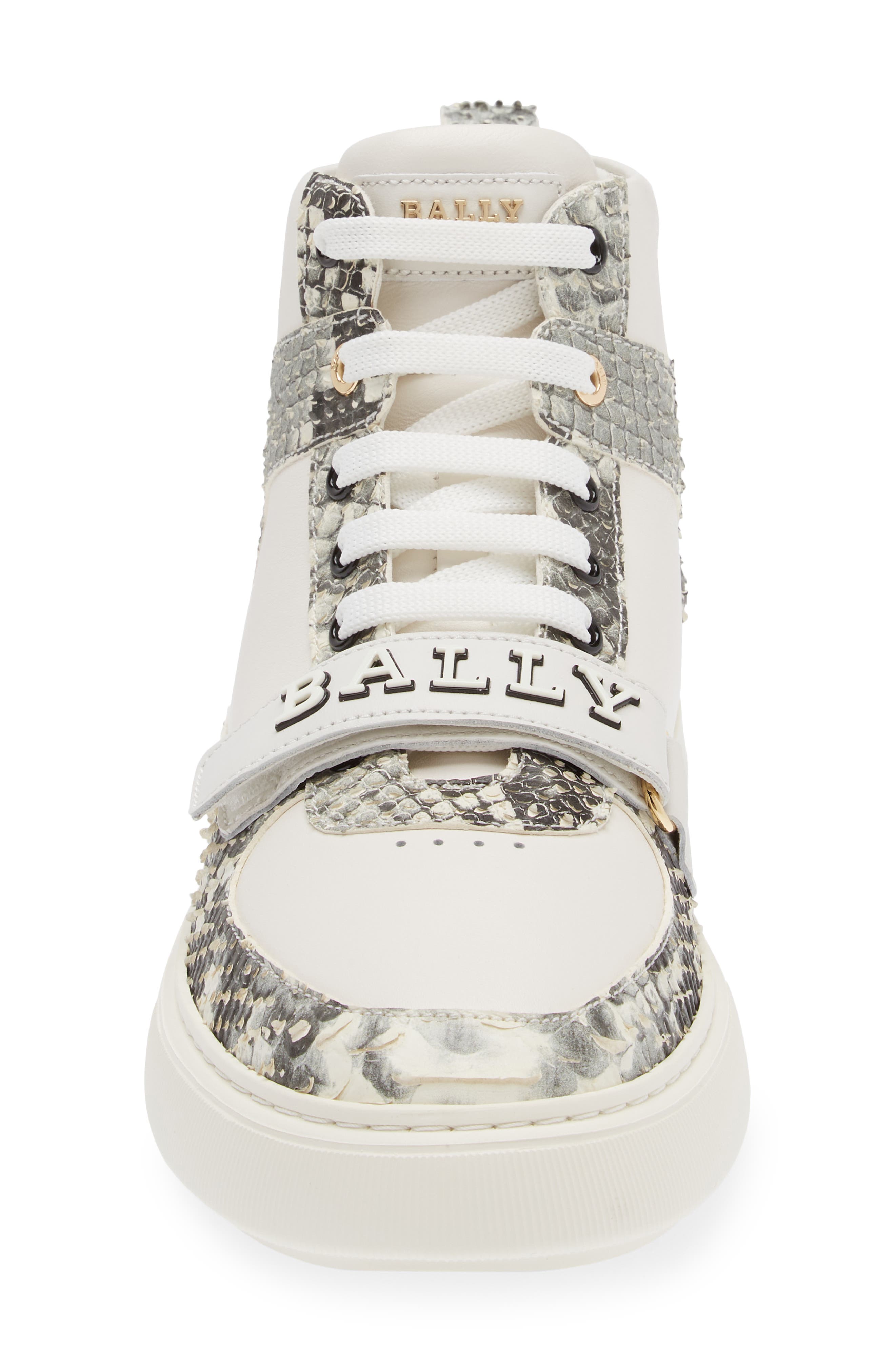 Bally Merryk Snakeskin Embossed High Top Sneaker, Alternate, color, 