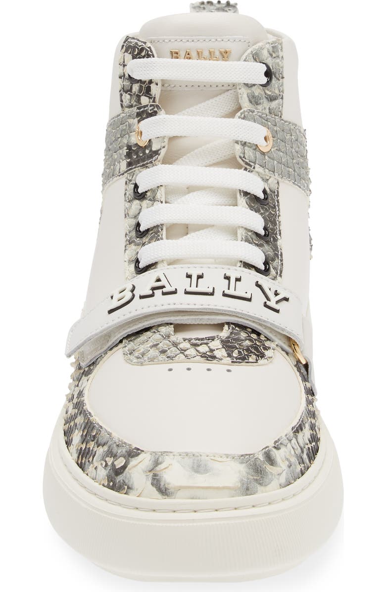 Bally Merryk Snakeskin Embossed High Top Sneaker, Alternate, color,