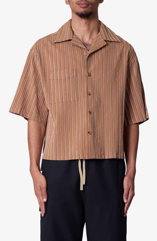 Mnml Stripe Crop Camp Shirt