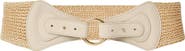 B-Low the Belt Willa Leather & Straw Belt
