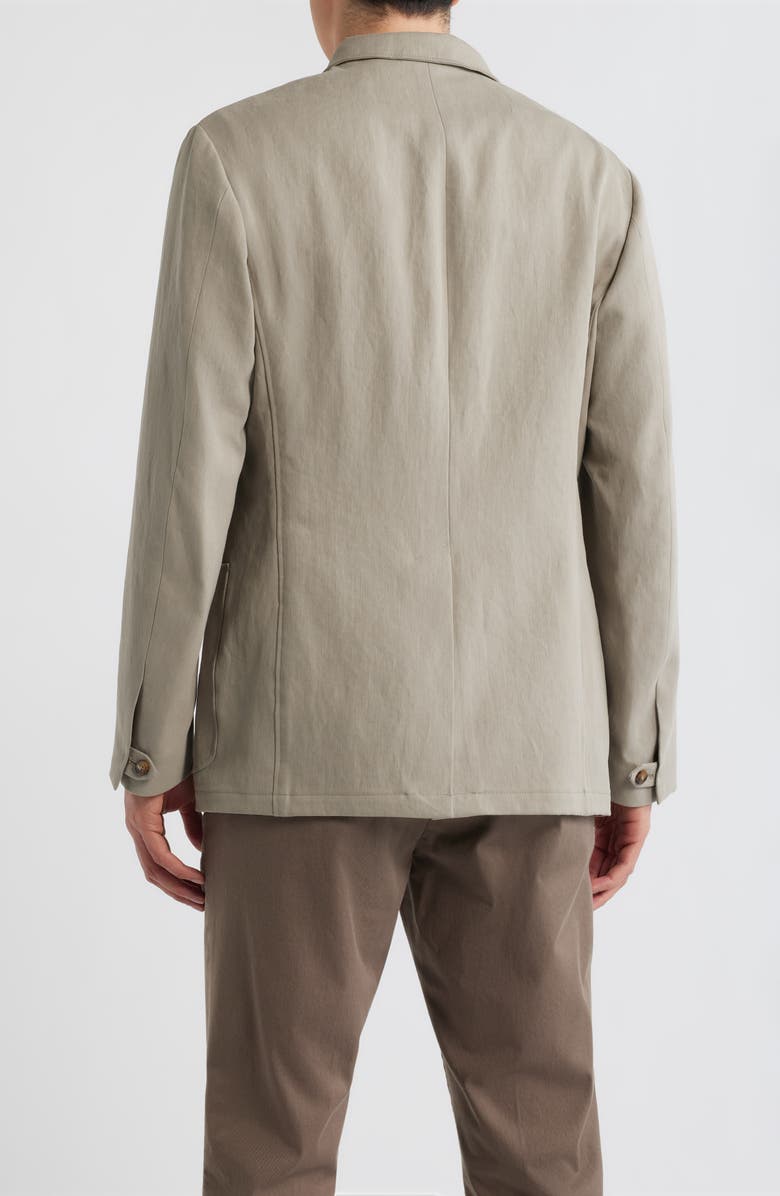 Canali Bruma Trim Fit Linen Jacket, Alternate, color, Beige