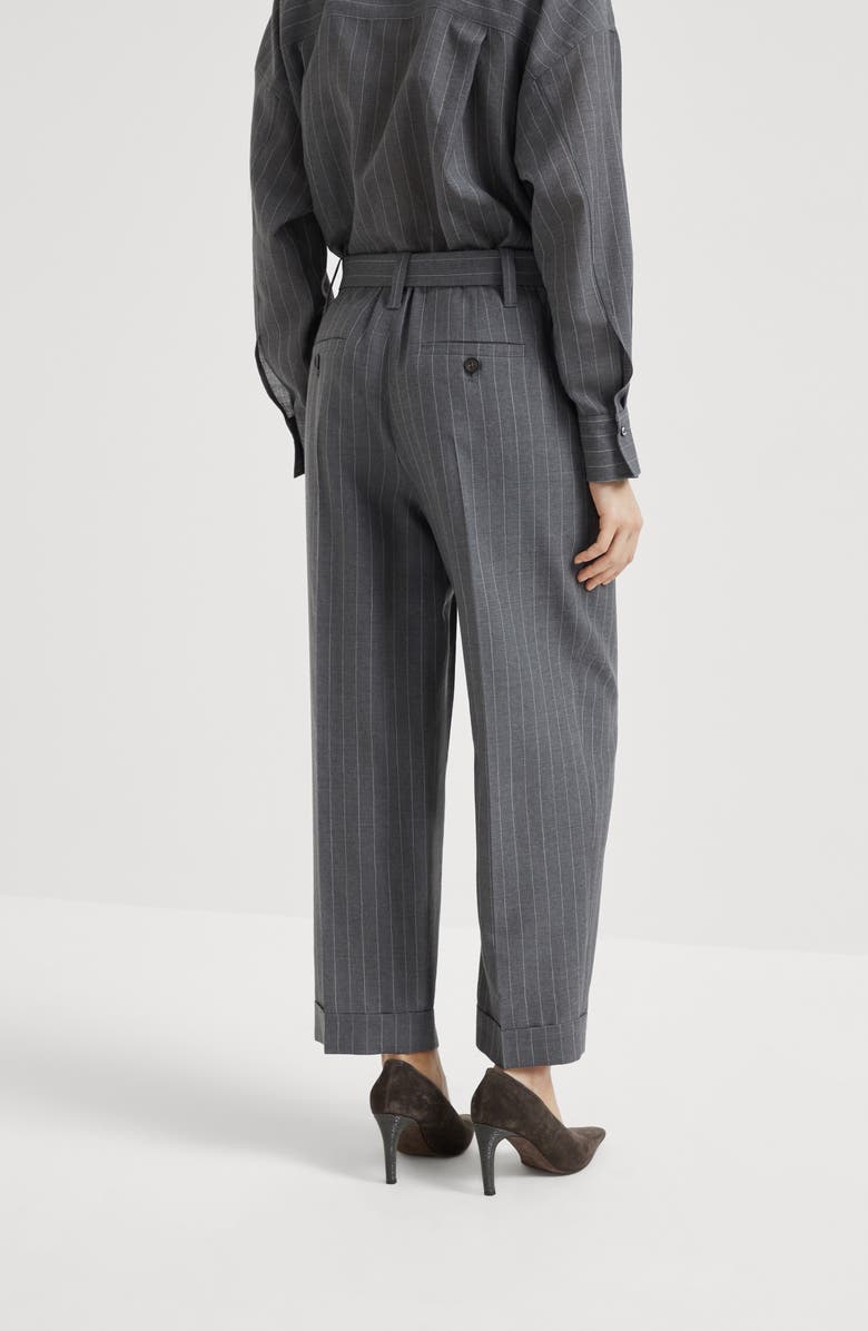 Brunello Cucinelli Sartorial Baggy trousers, Alternate, color, Lead