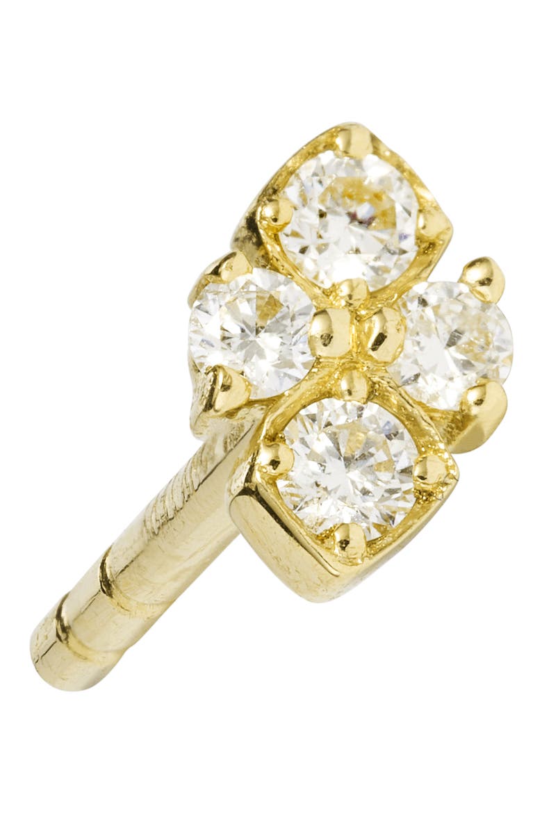 Diamond Quad Stud Earrings (Nordstrom Exclusive), Alternate, color, YELLOW GOLD