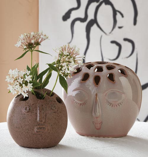 Tag Dreamer Blush Ceramic Bud Vase Decorative Home Accent In Pink