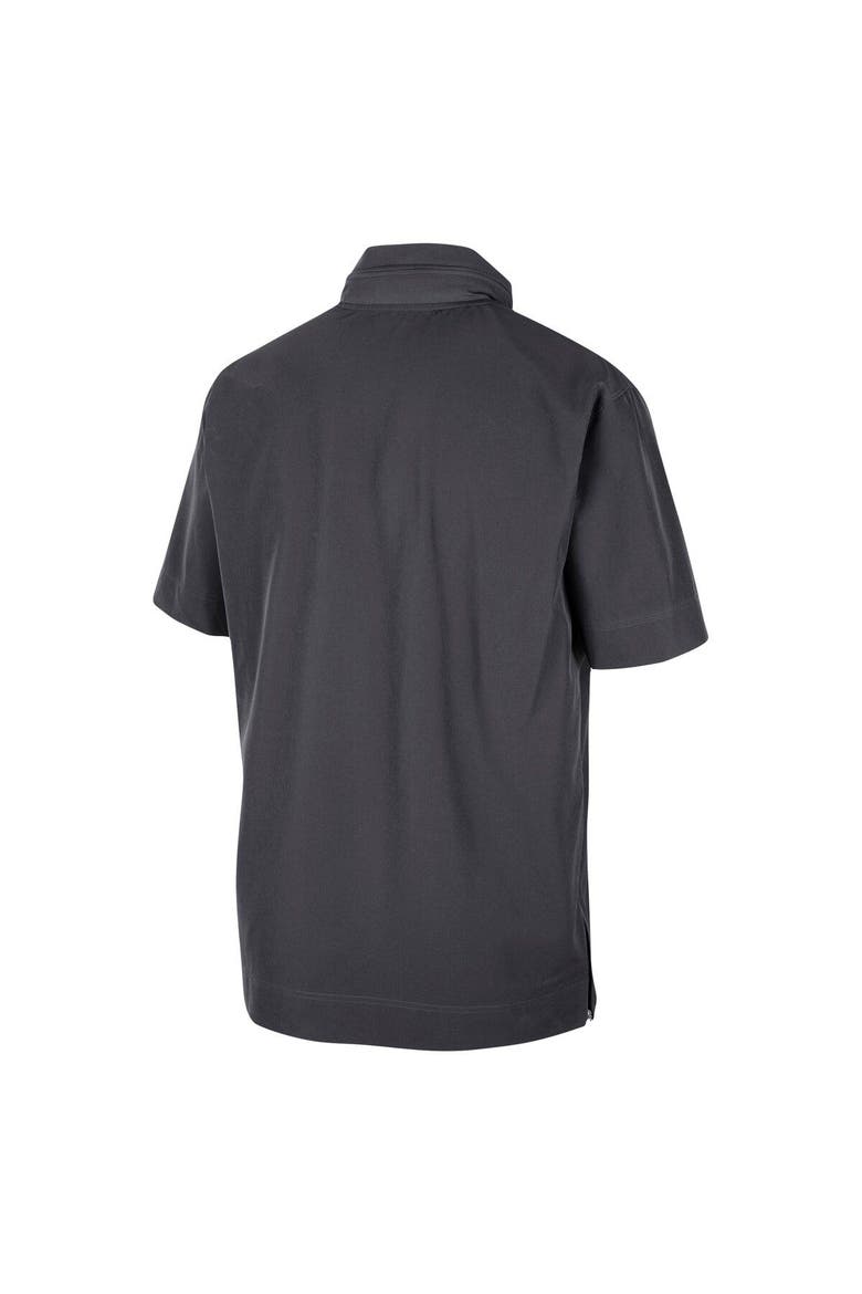 Men's Nike Anthracite Oklahoma Sooners Coaches Half-Zip Short Sleeve Jacket, Alternate, color, Anthracite