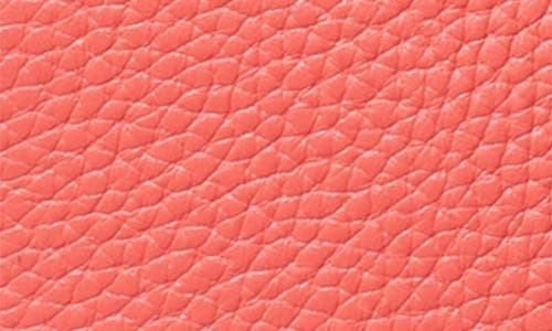 Tory Burch Mini Miller Leather Crossbody Bag In Coral Crush