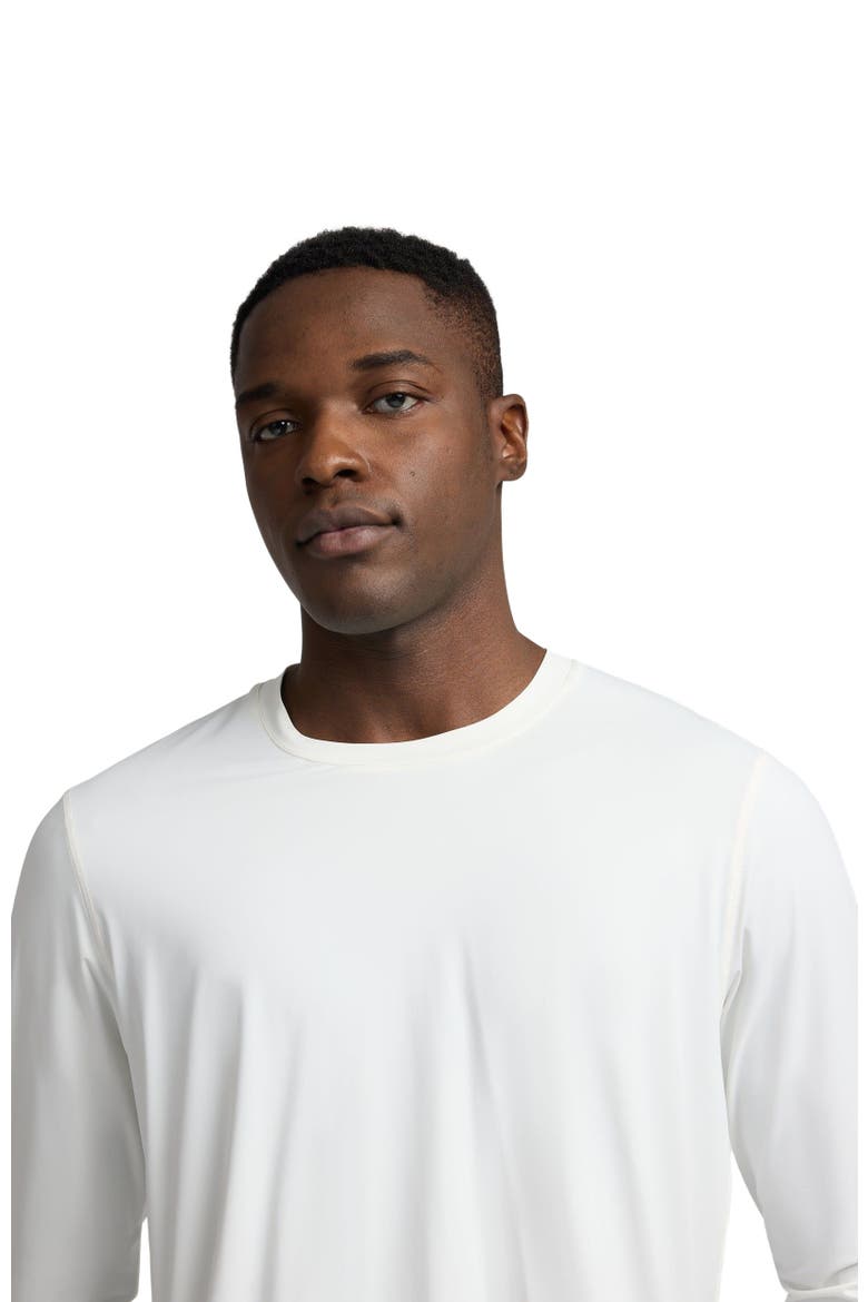 Stretch Nylon Rash Guard, Alternate, color, White