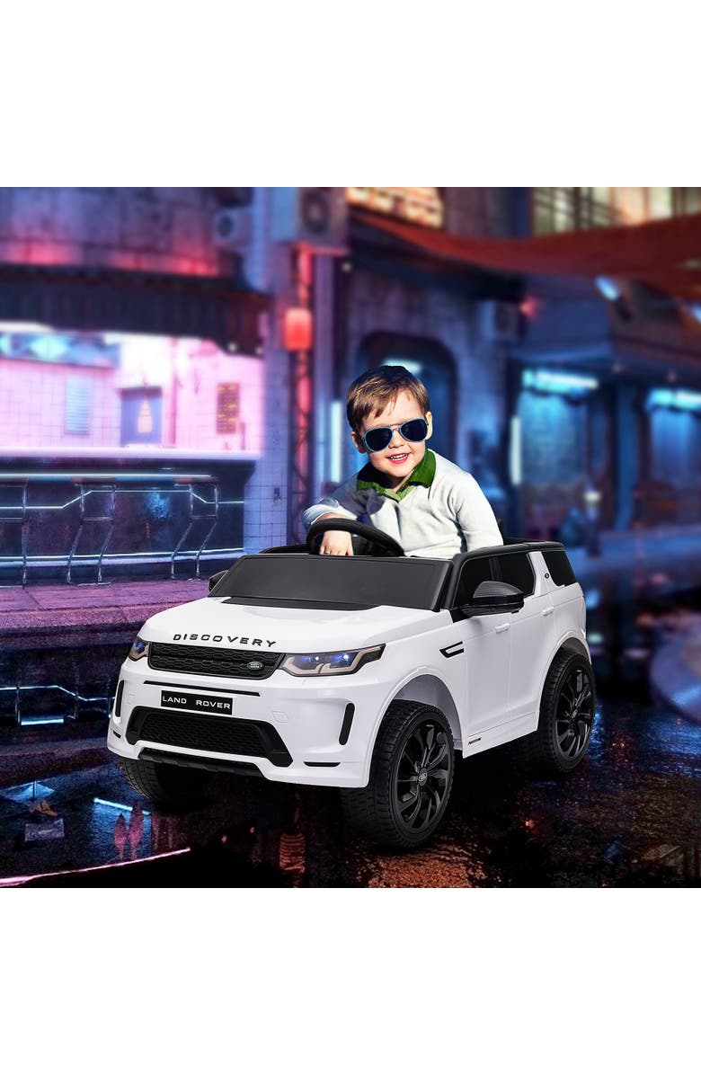 Qaba Land Rover Discovery Sport 12V Kids Ride on Car with Remote Control, Alternate, color, White