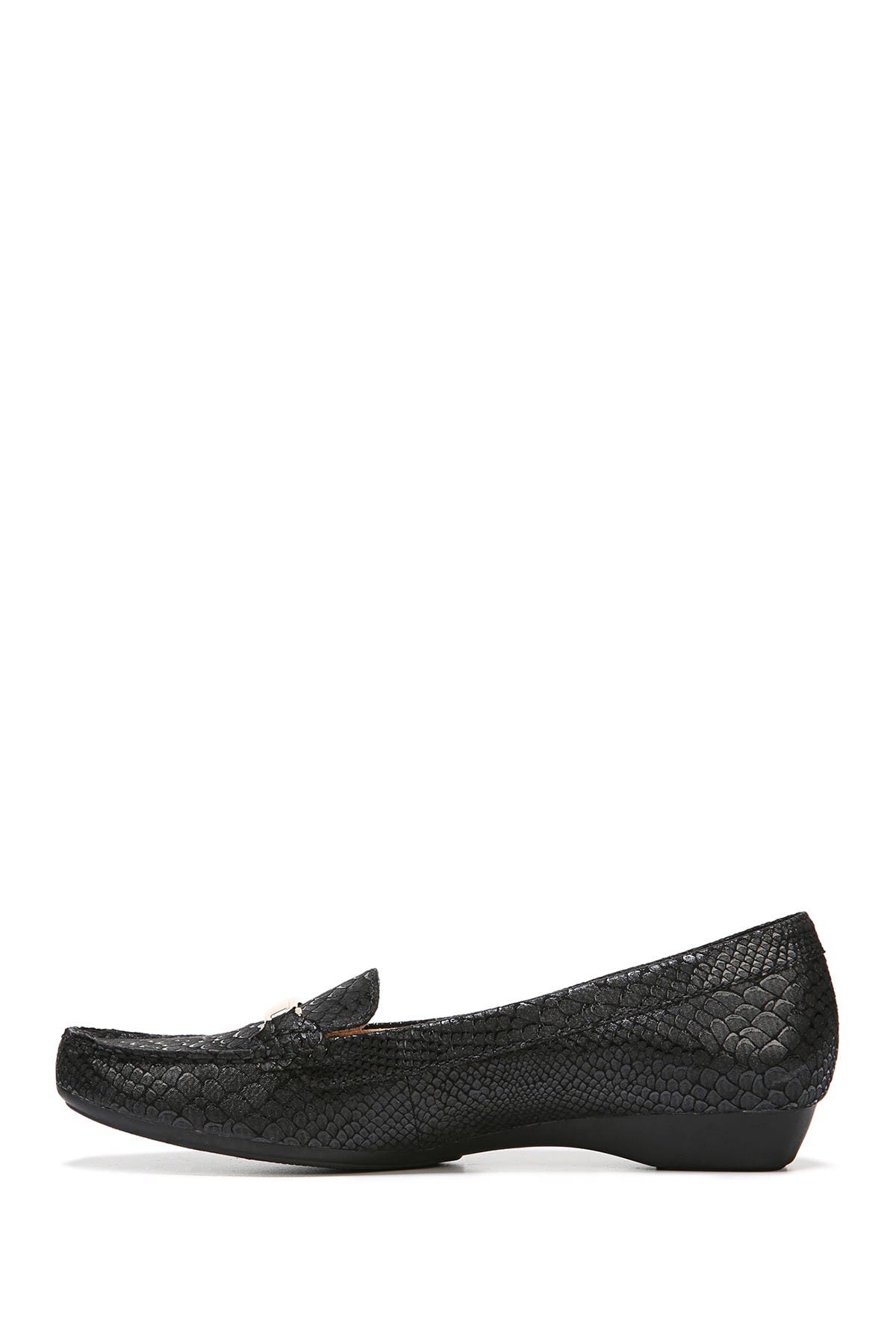 Naturalizer Gadget Snake Embossed Leather Bit Loafer - Wide Width Available, Alternate, color, 