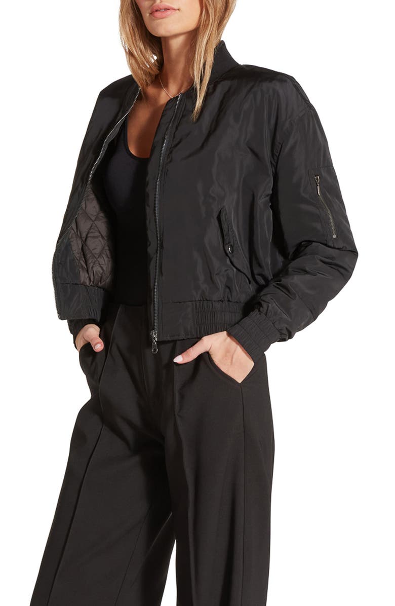 WISHLIST Cropped Bomber Jacket, Main, color, 