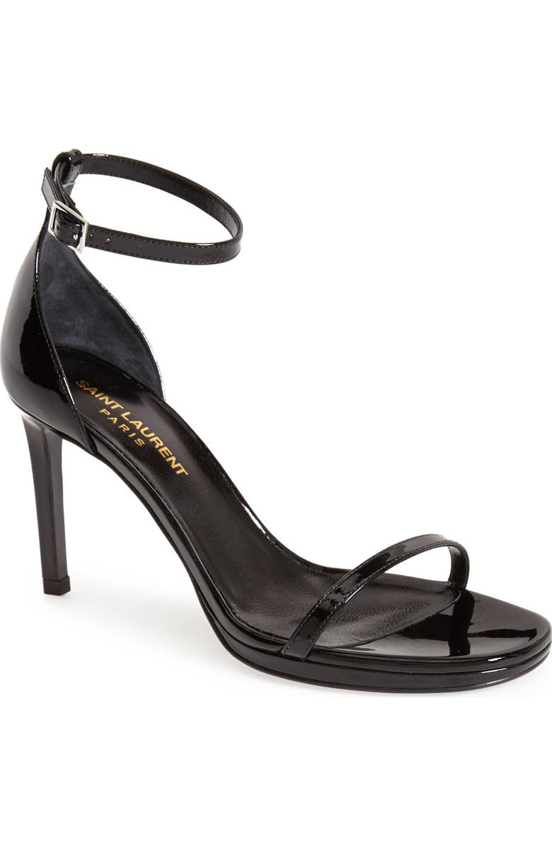 Saint Laurent 'Jane' Ankle Strap Sandal, Main, color,