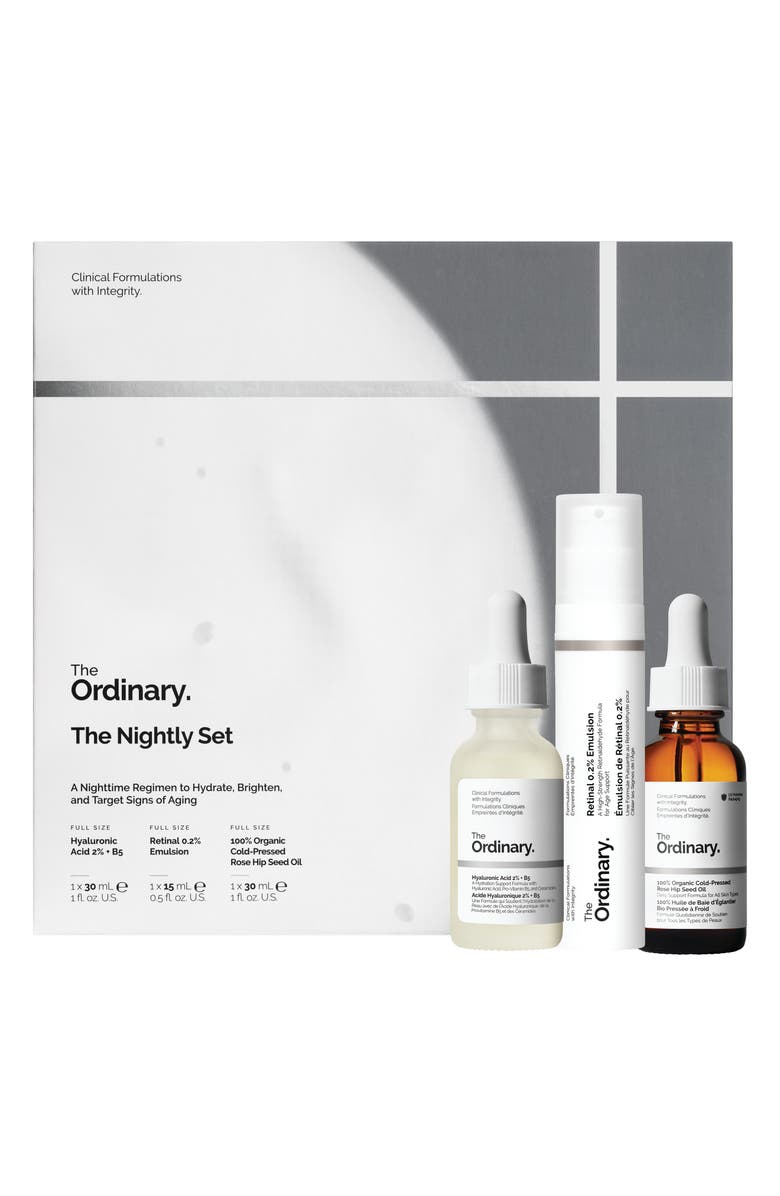 The Ordinary The Nightly Skin Care Set $35 Value, Main, color, 