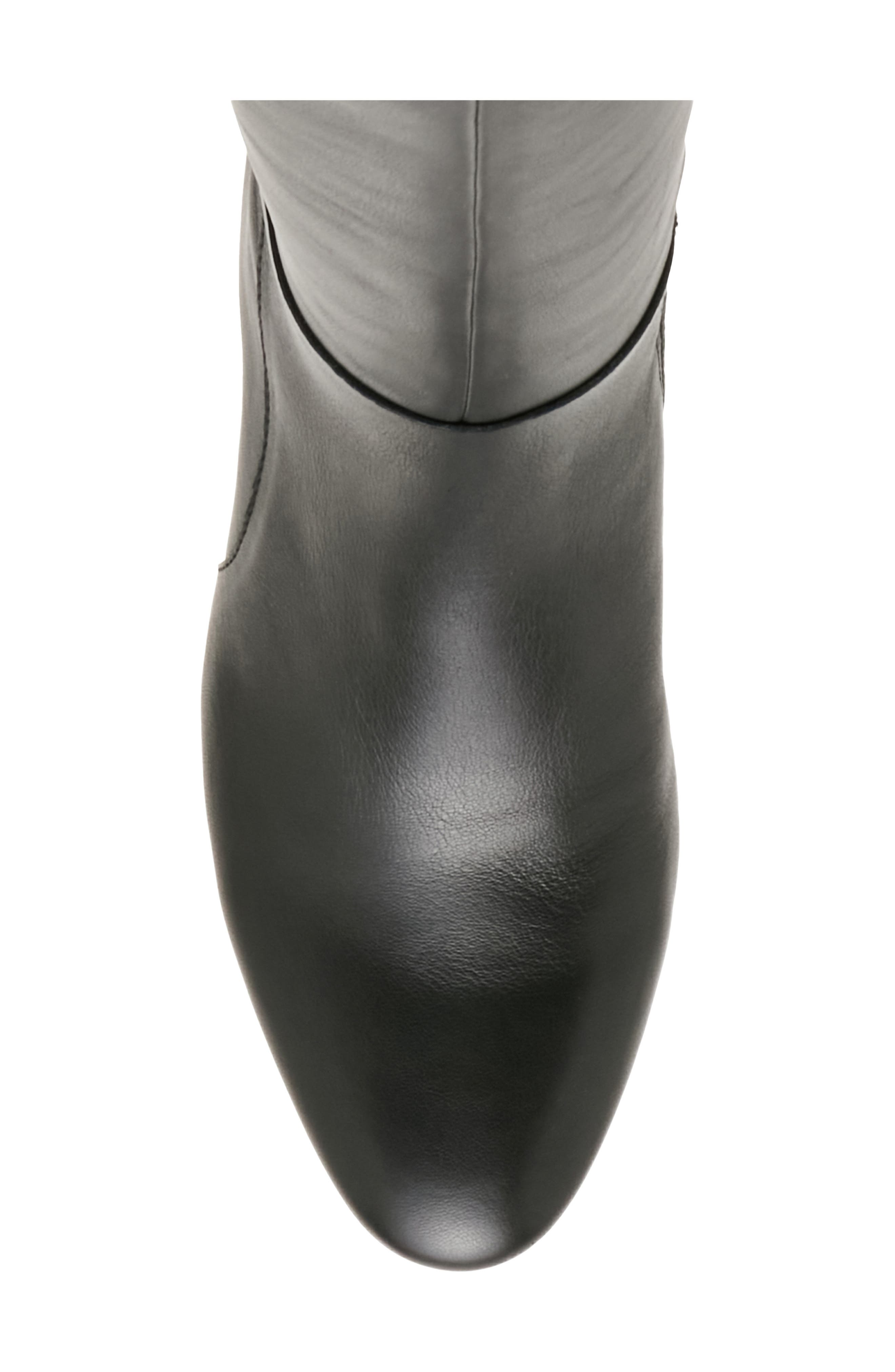 Nadine Leather Knee High Boot, Alternate, color, BLACK LEATHER