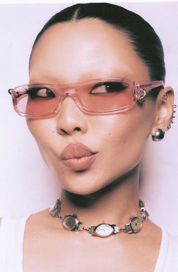 Chula 60mm Wrap Sunglasses