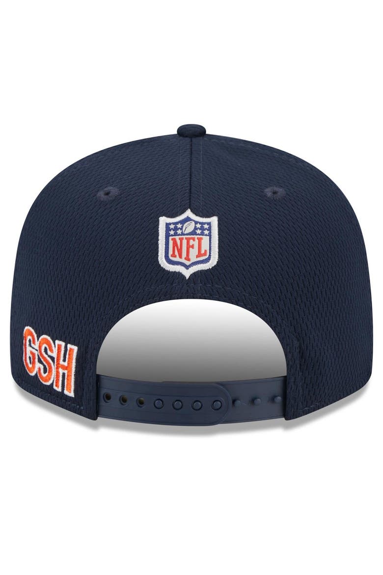 Men's New Era Navy Chicago Bears 2023 NFL Training Camp Secondary Logo 9FIFTY Snapback Hat, Alternate, color, Navy