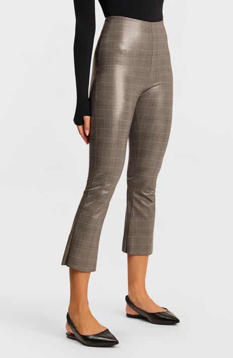 Commando Plaid Faux Leather Crop Pants