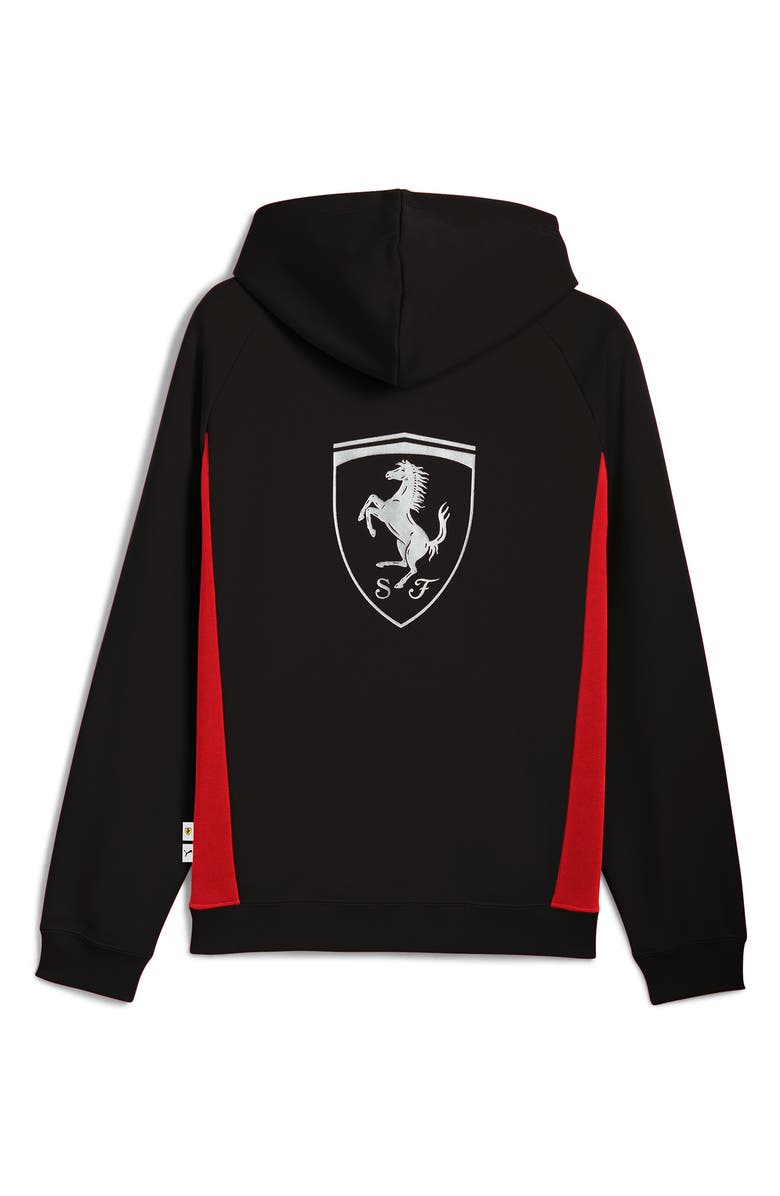 PUMA Scuderia Ferrari Lifestyle Graphic Hoodie, Alternate, color, Puma Black