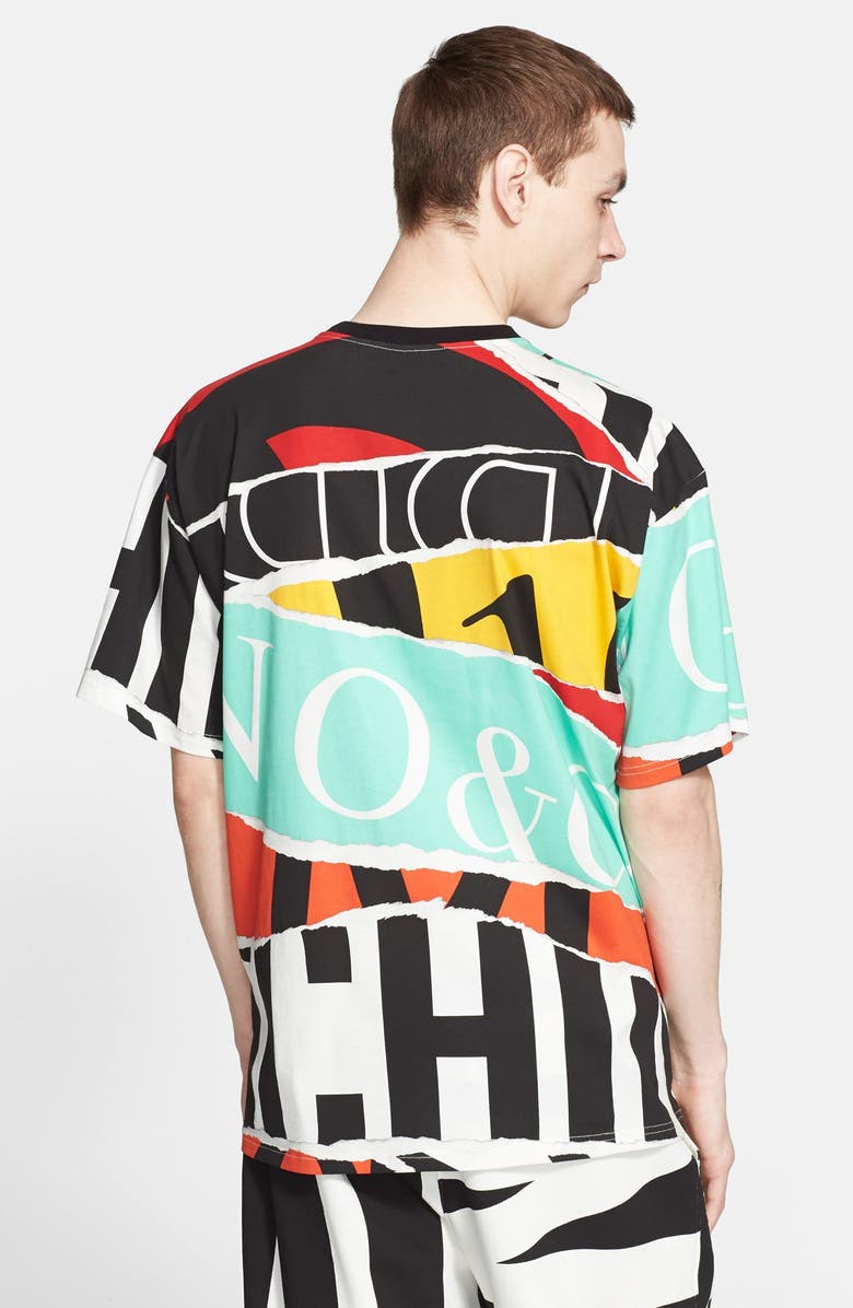 Moschino Oversize Collage Print T-Shirt, Alternate, color, 
