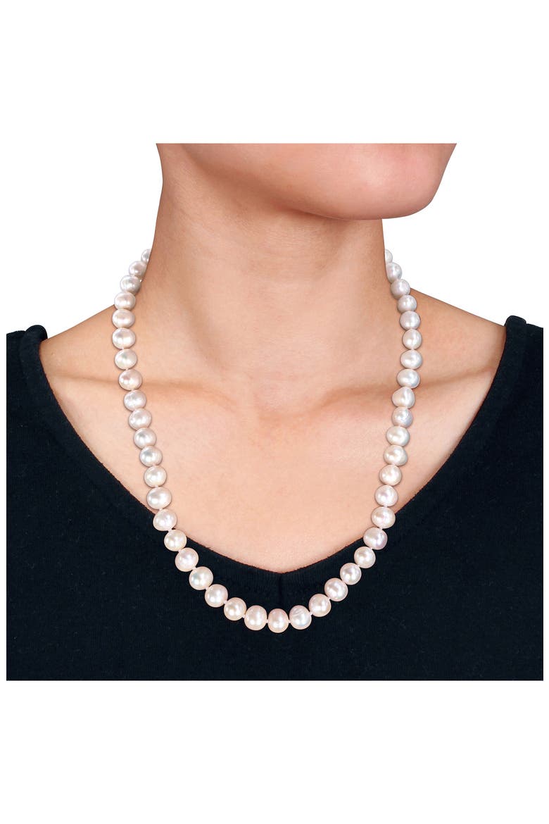 Cultured Freshwater Pearl Necklace, Earrings & Bracelet Set, Alternate, color, WHITE