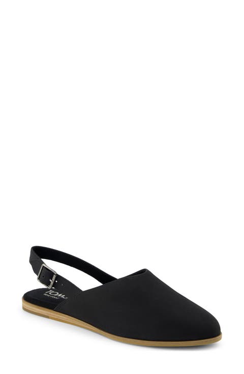 Mules Slip On Closed Toe Slingback Slipper Women Casual