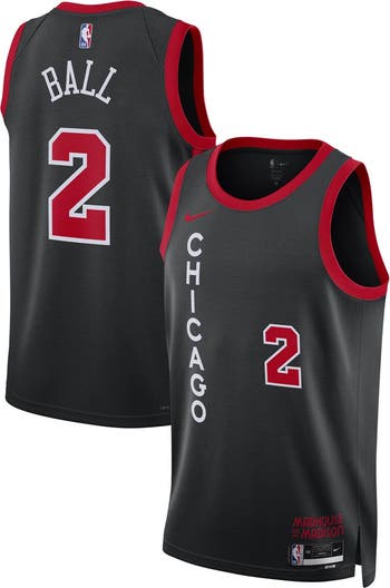 Nike Unisex Nike Lonzo Ball Black Chicago Bulls 2023 24 Swingman Jersey City Edition Nordstrom